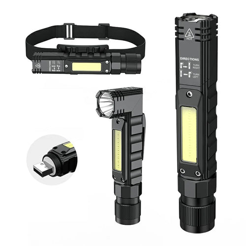 SUPFIRE G19 Multifunction Flashlight with COB Light 5W 500 Lumen - Black - 1