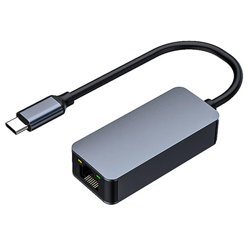 2500Mbps Ethernet LAN Adapter Type-C to RJ45 2.5G Aluminum Alloy Network Card - 1