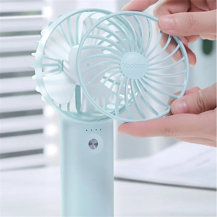 YOOBAO Y-F3 6000mAh Handheld Fan Mute Cooling Fan 3 Speeds Adjustable - Blue - 2