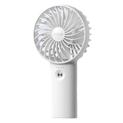 YOOBAO Y-F3 5000mAh Mini Handheld Fan 3 Speeds Adjustable Summer Fan - White - 1