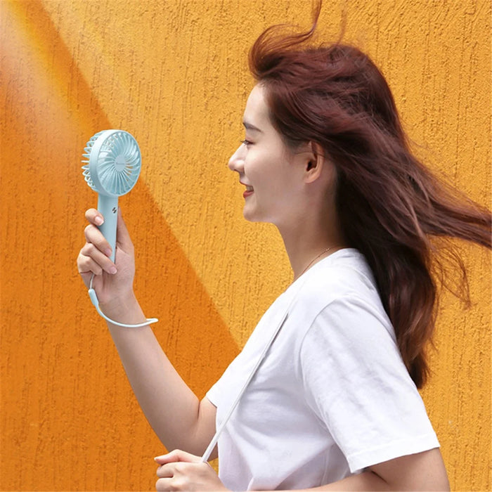 YOOBAO Y-F3S 3000mAh Handheld Fan Portable Mini Cooling Fan with Removable Base - Mint Green - 6