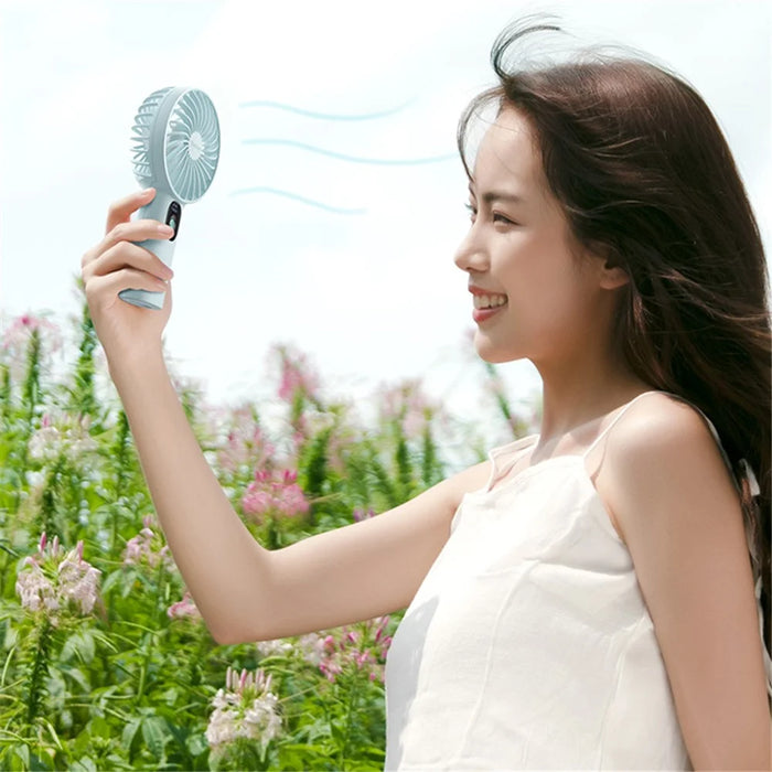 YOOBAO Y-F3PL 10000 Handheld Fan 3 Speeds Adjustable Portable Mini Cooler Fan - Blue - 4