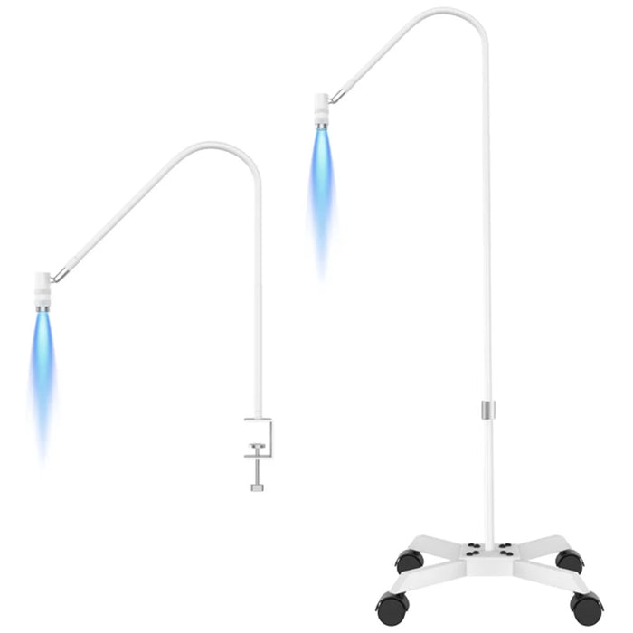 HD-AL20 Aluminum Alloy Beauty UV Lamp for Eyelash Extensions, UV Light with Foot Pedal Control - White - 2