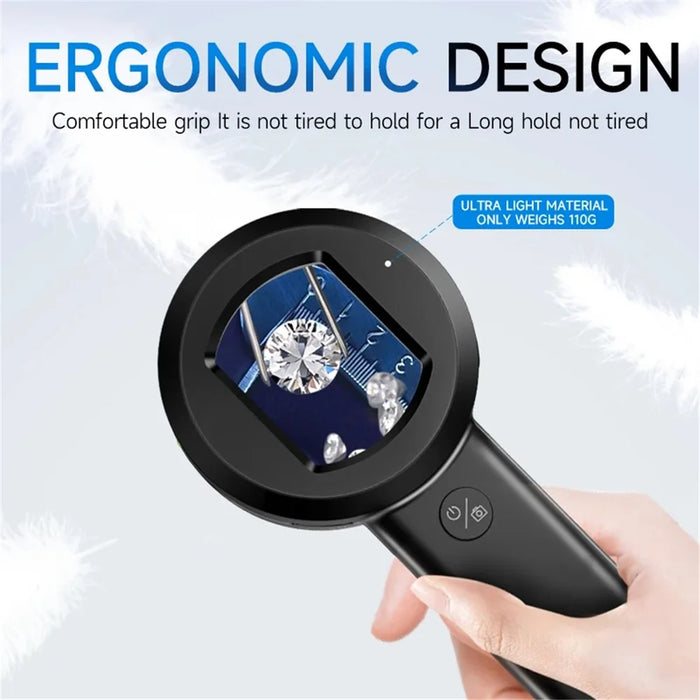 HM020 2-inch IPS HD Screen Magnifying Microscope Handheld Magnifier with LED Light - 6