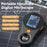 370 2.0-inch IPS Screen 500X Magnification Handheld Digital Microscope with LED Light - Black - 2
