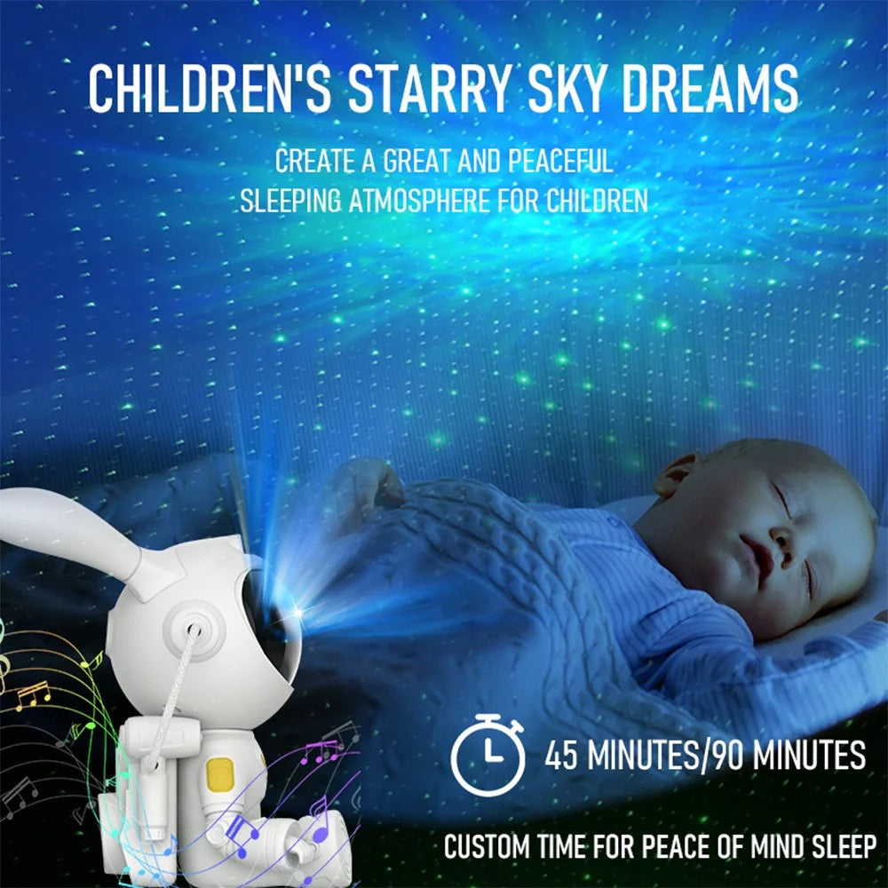 G002 Remote Control Space Rabbit Projector Lamp Stars Nebulae Projection Table Light - 3