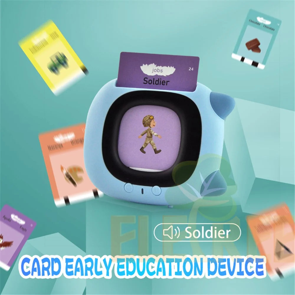 KDC-0024 Talking Flash Cards Educational Toys Learning Toys for Toddlers (English Version) - Coffee - 3