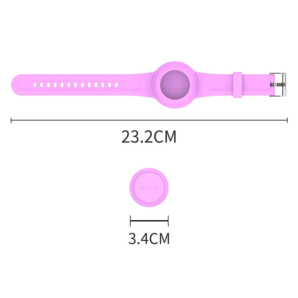Waterproof Case for Apple AirTag Silicone Watch Band Bluetooth-compatible Tracker Protector Cartoon Pattern - Shark - 7