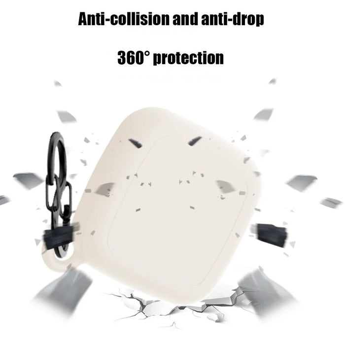 For Tile Mate Silicone Case Bluetooth-compatible Tracker Waterproof Anti-Drop Protective Sleeve with Carabiner - Black - 2