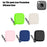 For Tile Mate Silicone Case Bluetooth-compatible Tracker Waterproof Anti-Drop Protective Sleeve with Carabiner - Black - 4