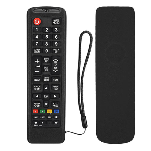 Silicone Case Protective Sleeve for Samsung TV AA59 / BN59 Series Remote Control - Black - 1