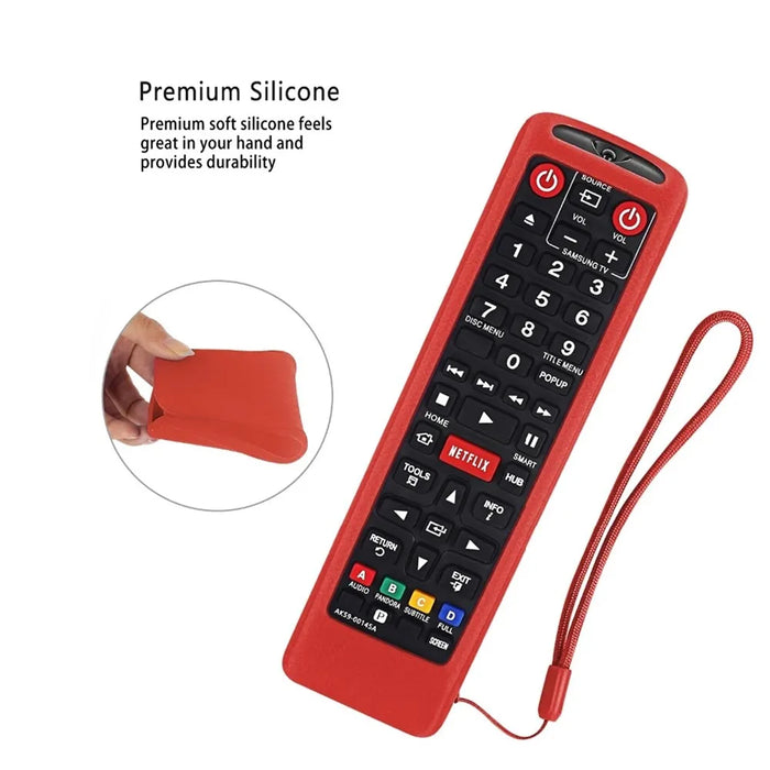 Silicone Case Protective Sleeve for Samsung TV AA59 / BN59 Series Remote Control - Black - 5