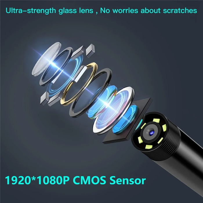 5001 5.5mm Aluminum Tube Industrial Endoscope 2MP HD Inspection Camera with 2m Hard Cable, iP Interface - 6
