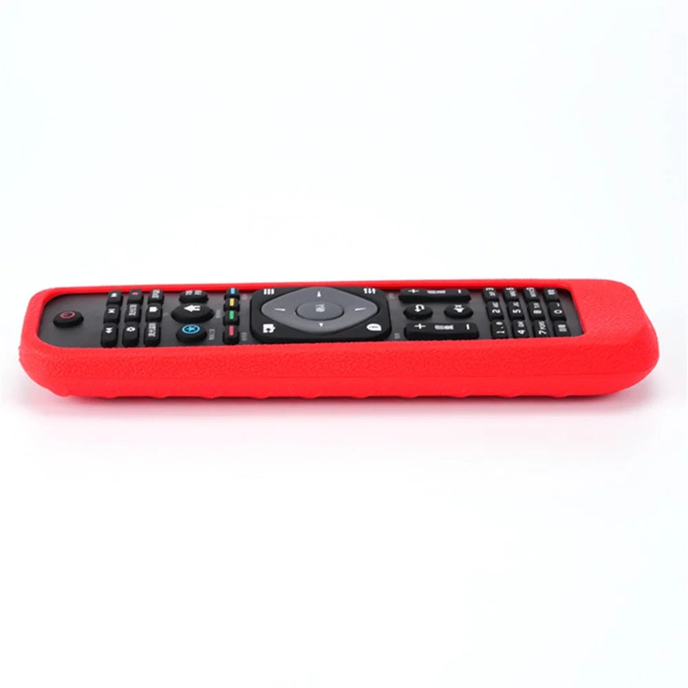 Silicone Cover for Philips TV Remote Control Anti-Lost Remote Case Replacement - Red - 4