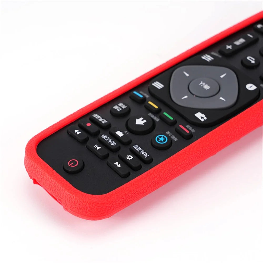 Silicone Cover for Philips TV Remote Control Anti-Lost Remote Case Replacement - Red - 5