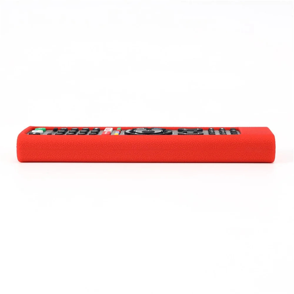 Silicone Cover for Sony TV RMF-TX300U RMF-TX200E Remote Control Shockproof Case with Strap - Red - 3
