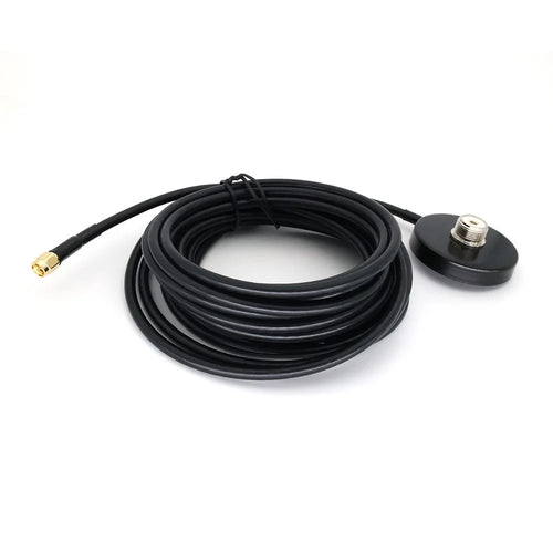 SMA-Male Connector 5m Long Range Outdoor Antenna Magnetic Base Large Sucker RG58 Extension Cable - 1