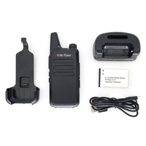 YINITONE MINI-02 Two Way Radio 16CH 5W UHF 400-470MHz Walkie Talkie Portable DMR Ham Radio RT22 FM Transceiver - 1