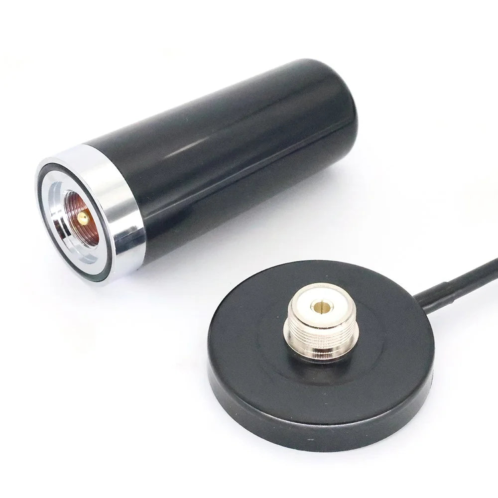 4G LTE 700-2700MHZ Small Steel Gun Antenna 5.5cm Strong Magnetic Base Large Sucker with 5m SMA-Male Extension Cable - 2