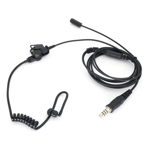 Walkie Talkie Radio 7.1mm Acoustic Air Tube Agent Security Earphone Microphone Earbud - 1
