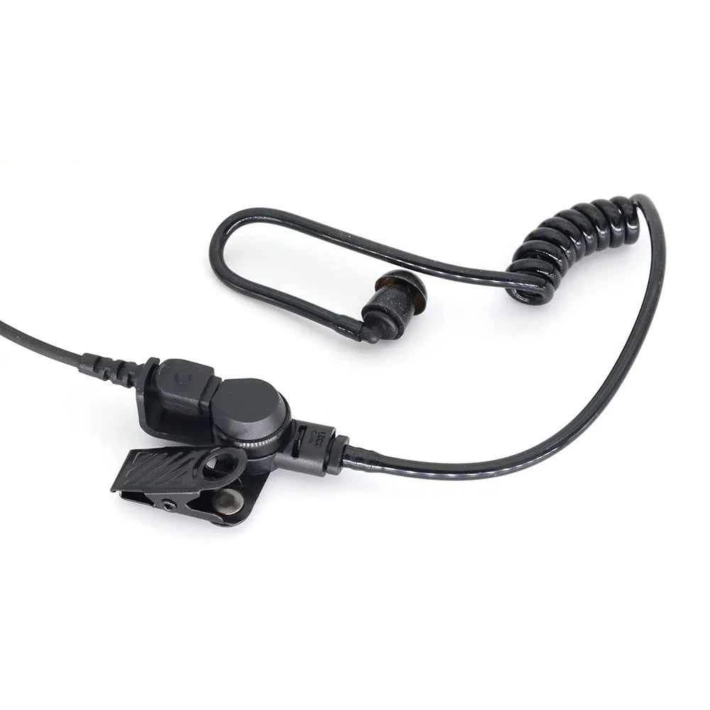 Walkie Talkie Radio 7.1mm Acoustic Air Tube Agent Security Earphone Microphone Earbud - 2
