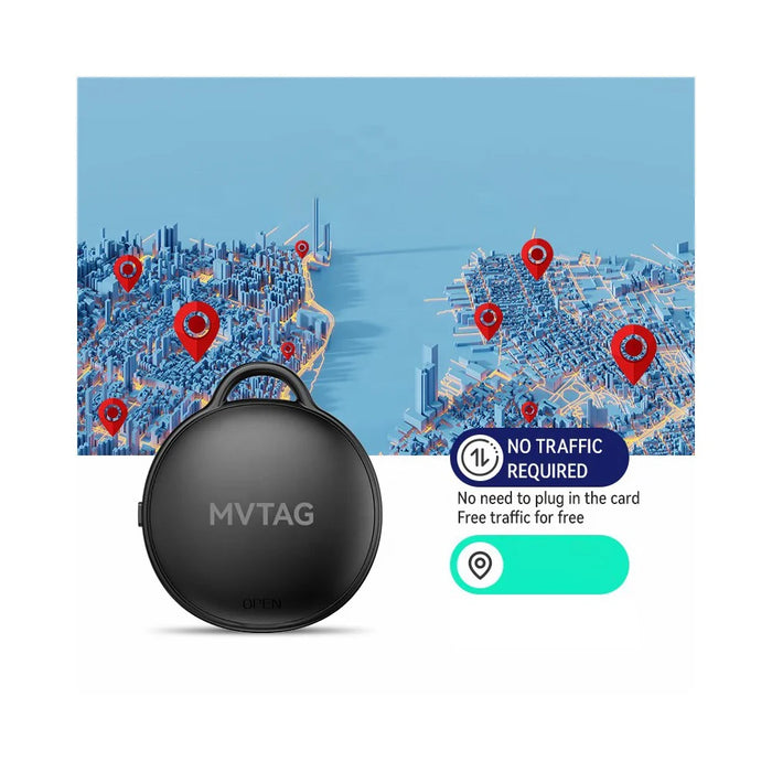 F6 Smart Finder Bluetooth-compatible Luggage Tracker Smart Tag for Key, Backpack, Wallet - Black - 3
