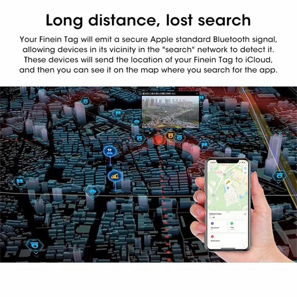S9 Smart Tag Bluetooth-compatible Tracker Anti-lost Finder for Key, Backpack, Wallet for iOS - 7