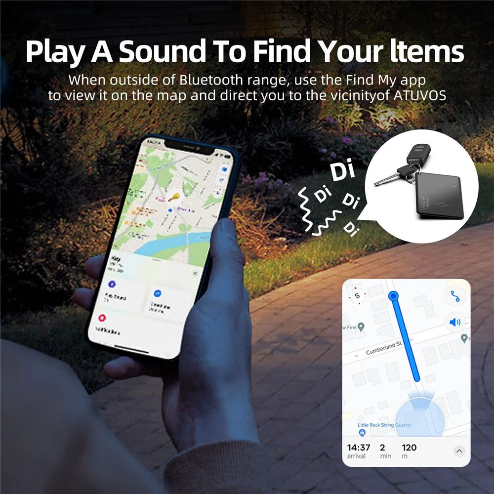 F05 Ultra-Thin Card Type Smart Finder Bluetooth-compatible Tracker Item Locator for Wallet, Luggage, Bike - 2