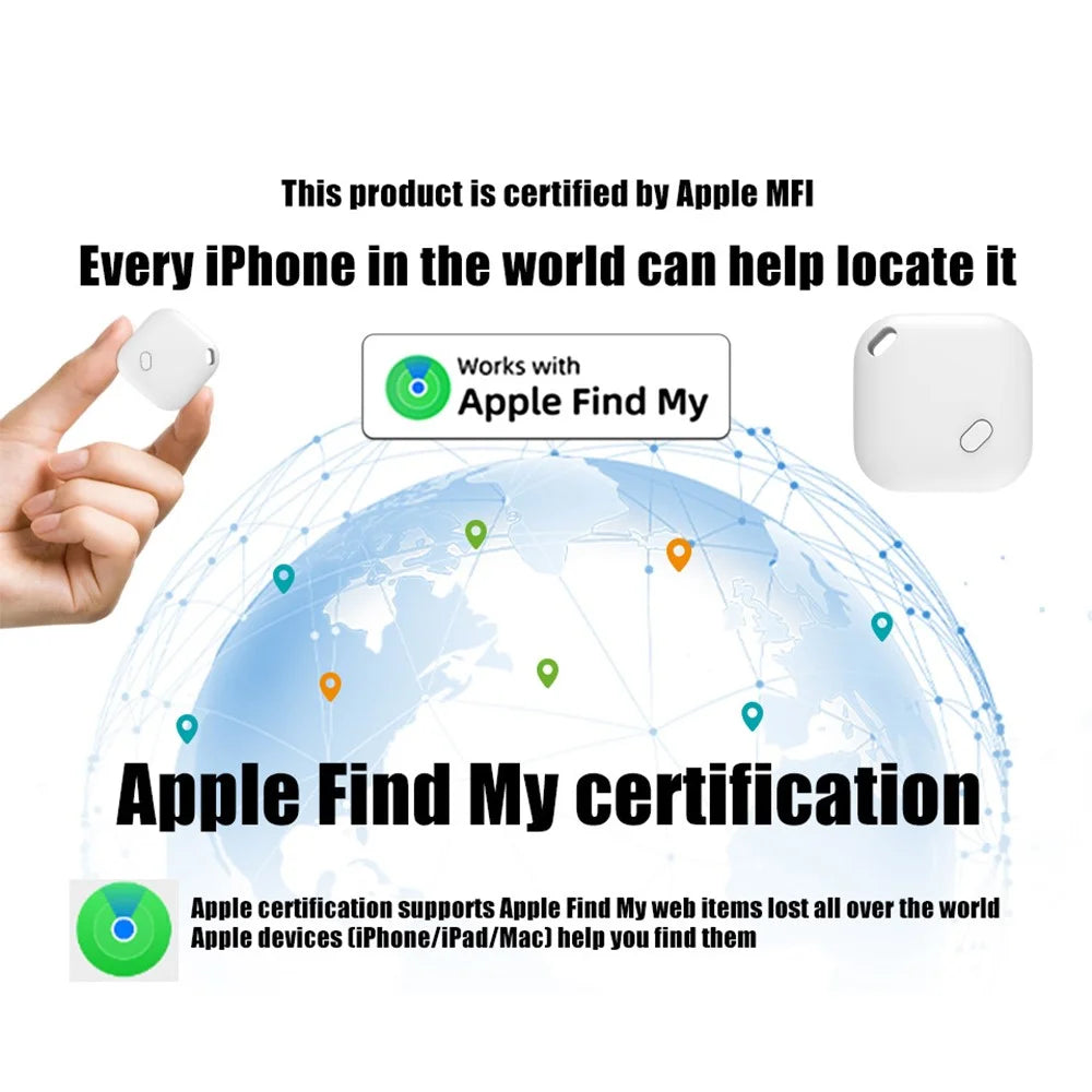 F02 Smart Finder Bluetooth-compatible Luggage Tracker Car Key Smart Tag for iOS - White - 2