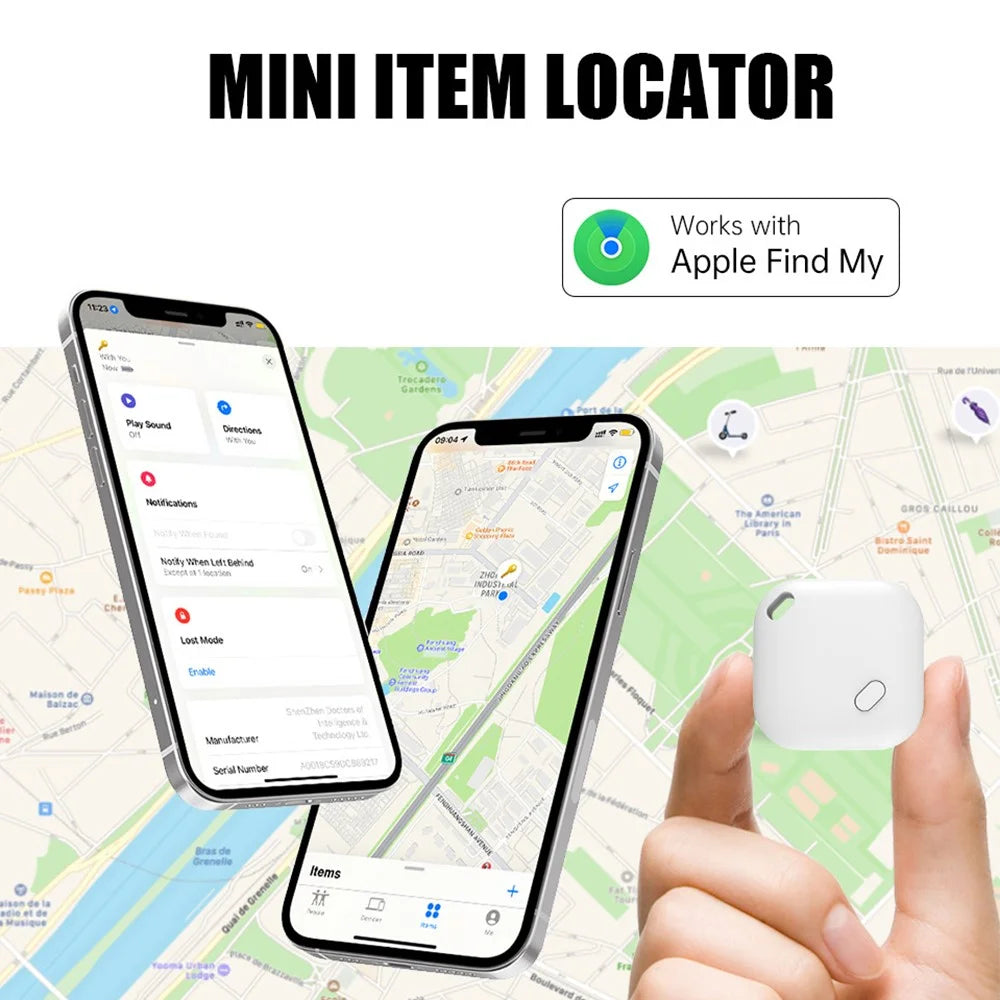 F02 Smart Finder Bluetooth-compatible Luggage Tracker Car Key Smart Tag for iOS - White - 5