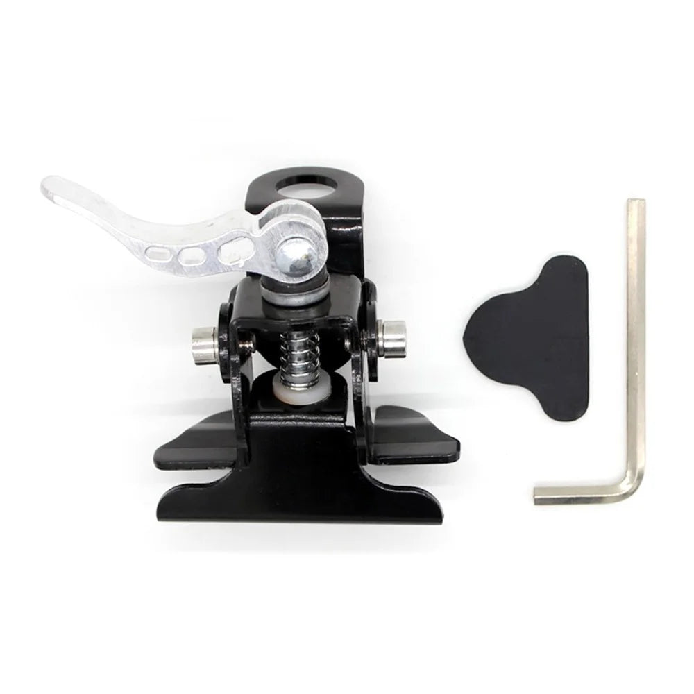 Hand Pressed Quick Release Stainless Steel Mobile Car CB Radio Antenna Mount Bracket - Black - 1