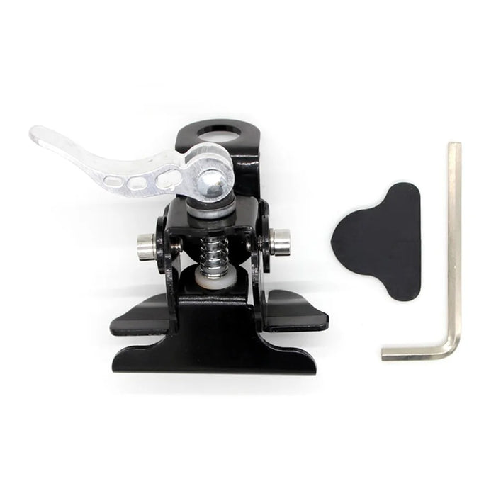 Hand Pressed Quick Release Stainless Steel Mobile Car CB Radio Antenna Mount Bracket - Black - 1