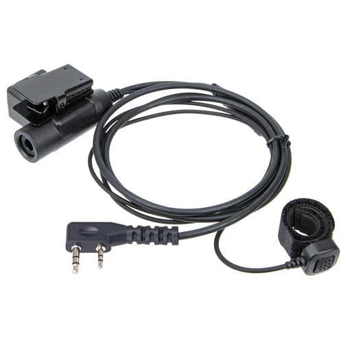 For HYT / Kenwood / Baofeng UV-5R Radio Walkie Talkie High Strength U94 PTT Finger Microphone Adapter - 1