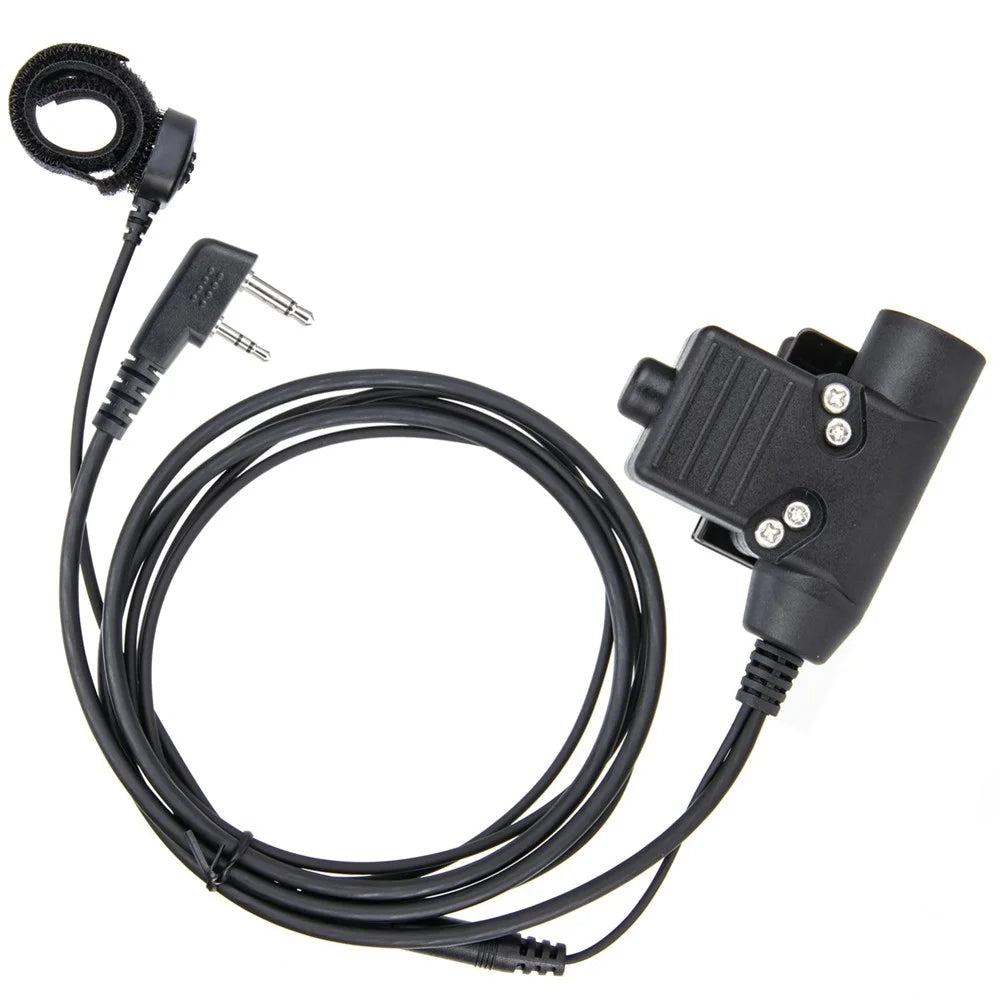 High Strength U94 PTT Finger Microphone Adapter for ICOM IC-V8 / IC-V80 / IC-V82 Radio Walkie Talkie - 2