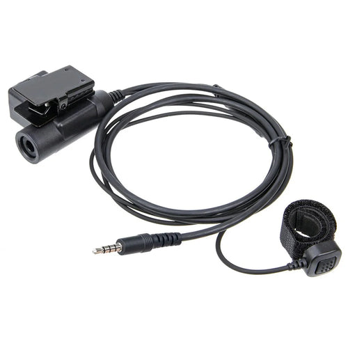3.5mm Mobile Phone Jack Finger Microphone U94 PTT High Strength Headset Adapter - 1