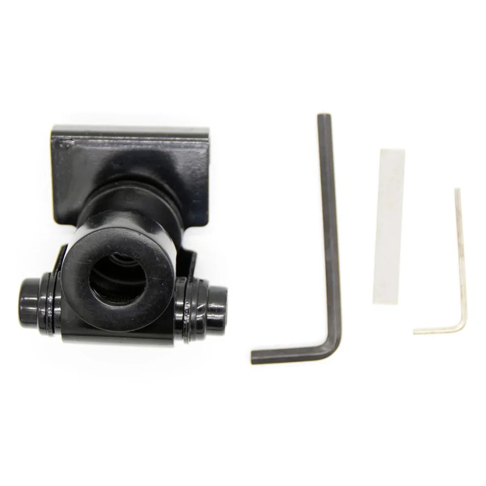 K3-66 Stainless Steel Car Radio Antenna Bracket Trunk Lid Hatchback Mount Bracket - Black - 1