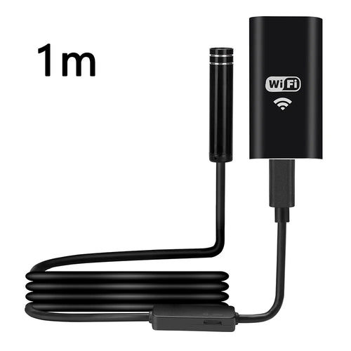 YPC100 1m Hard Wire WiFi Borescope 8mm Camera Lens Cell Phone Inspection Endoscope - 1