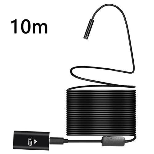 YPC100 10m Flexible Wire WiFi Borescope 8mm Camera Lens Cell Phone Inspection Endoscope - 1