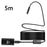 YPC100 5m Flexible Wire WiFi Borescope 8mm Camera Lens Cell Phone Inspection Endoscope - 1