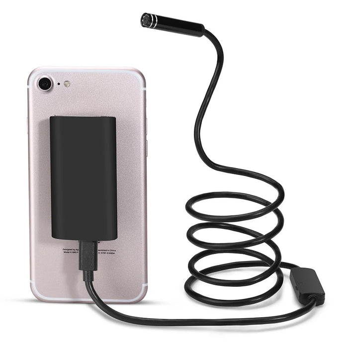 YPC100 5m Flexible Wire WiFi Borescope 8mm Camera Lens Cell Phone Inspection Endoscope - 2