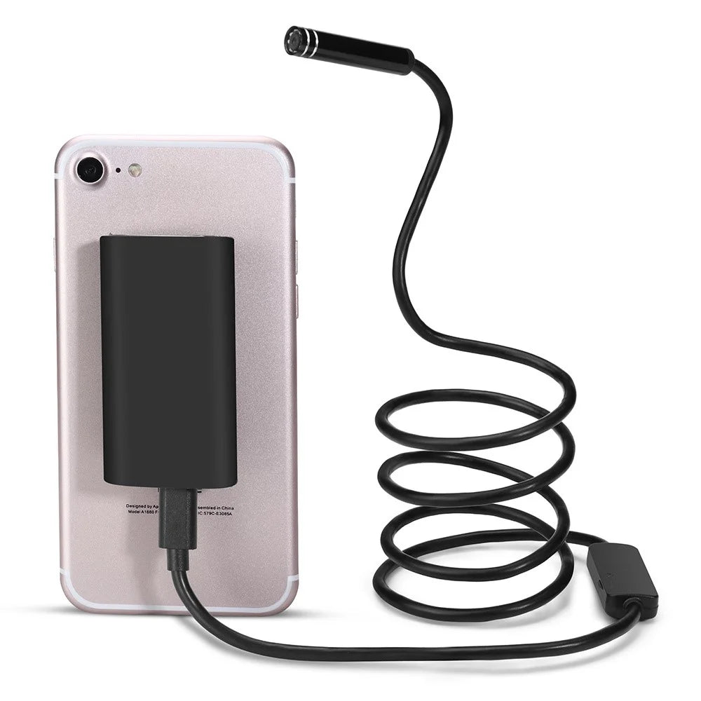 YPC100 3m Flexible Wire WiFi Borescope 8mm Camera Lens Cell Phone Inspection Endoscope - 2
