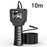 128A 10m Hard Wire 2.4-inch IPS Screen Industrial Endoscope 8mm Lens Pipe Inspection Borescope with Shooting / Video Recording Function - 1