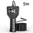 128A 5m Hard Wire 2.4-inch IPS Screen Hand-Held Endoscope 8mm Lens Pipe Inspection Borescope with Shooting / Video Recording Function - 1