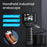 128A 5m Hard Wire 2.4-inch IPS Screen Hand-Held Endoscope 8mm Lens Pipe Inspection Borescope with Shooting / Video Recording Function - 2