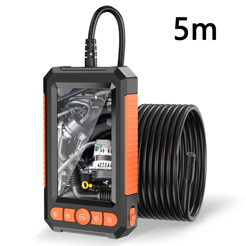 C43 5m Wire 8mm Single Lens Inspection Borescope 1080P Camera Endoscope with 4.3 inch Screen - 1