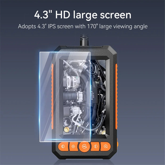 C43 5m Wire 8mm Single Lens Inspection Borescope 1080P Camera Endoscope with 4.3 inch Screen - 3