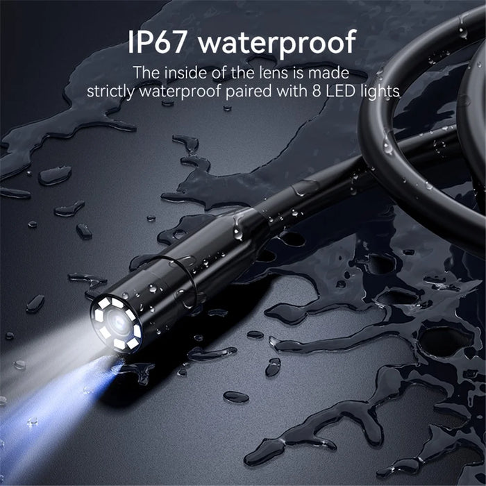 C43 5m Wire 8mm Single Lens Inspection Borescope 1080P Camera Endoscope with 4.3 inch Screen - 7