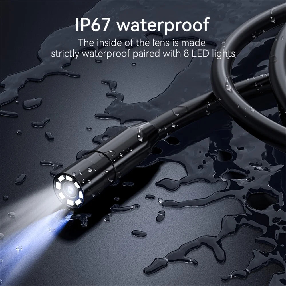 C43 3m Wire 8mm Single Lens Inspection Borescope 1080P Camera Endoscope with 4.3 inch Screen - 7