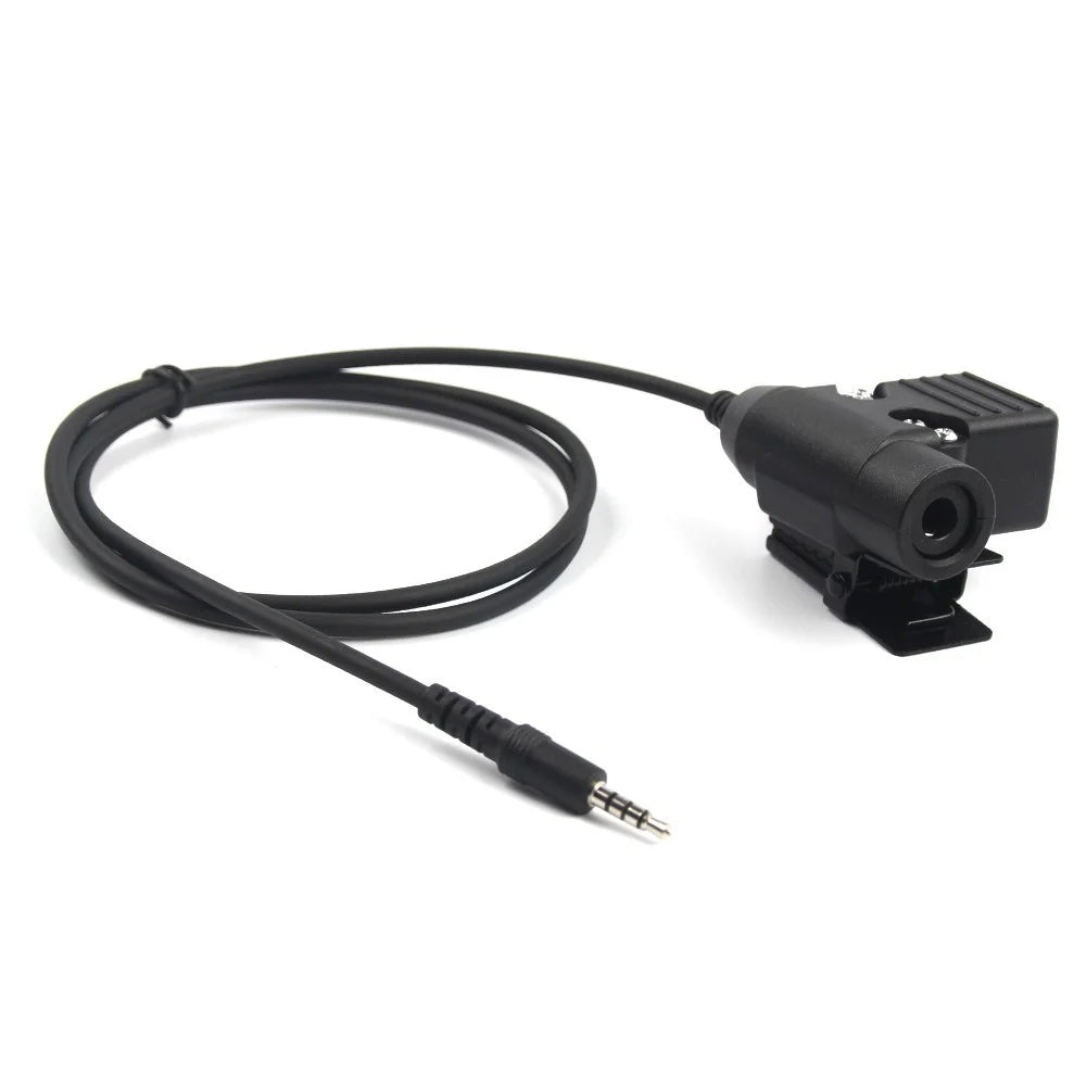 Z113 Standard Version 3.5mm Jack U94 PTT Cable Headset Adapter for Walkie Talkie / Phone - 2