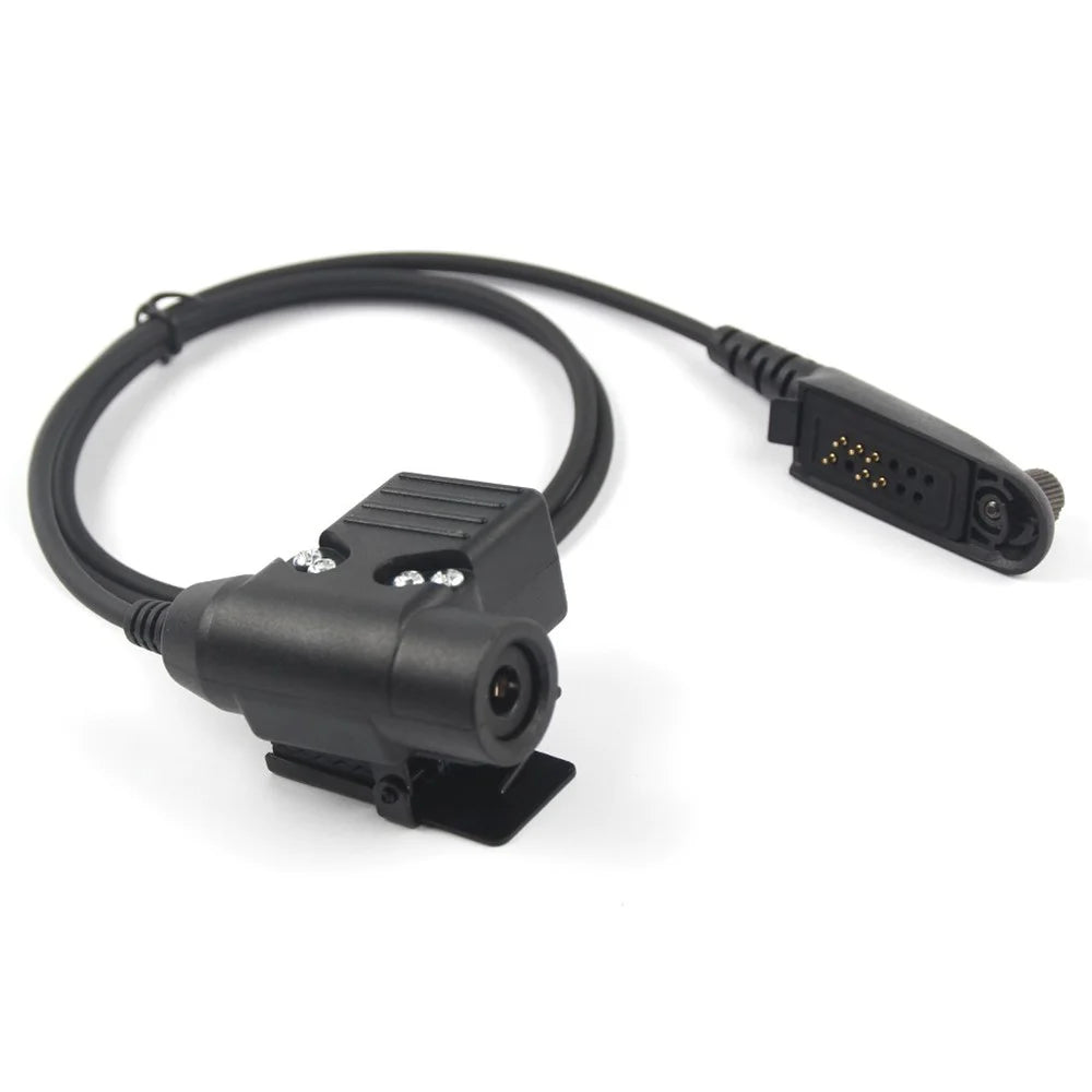 Ham Radio Walkie Talkie U94 PTT Headset Adapter for Motorola GP140  /  GP320  /  GP328  /  GP338  /  GP380 - 1
